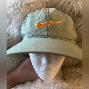Vintage Rare Color 90s Nike Center Hat Yellow Neon Lime OS